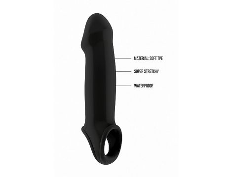 Przedłużka na penisa Sono No.17 czarna 26 cm - 10