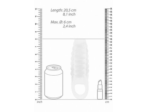 Przedłużka Sono No21 przezroczysta TPE 20.5 cm - 4
