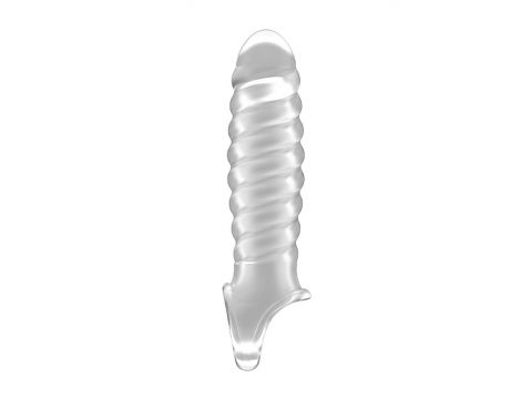 Przedłużka na penisa elastyczna Sono No.32 transparentna 15 cm - 2