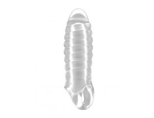 Gruba transparentna przedłużka na penisa Sono 15 cm