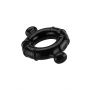Pierścień erekcyjny Gummy Ring ShotsToys TPE duży czarny - 2