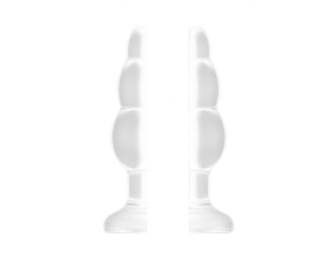 Korek analny tunelowy duży transparentny Sono 13 cm - 2