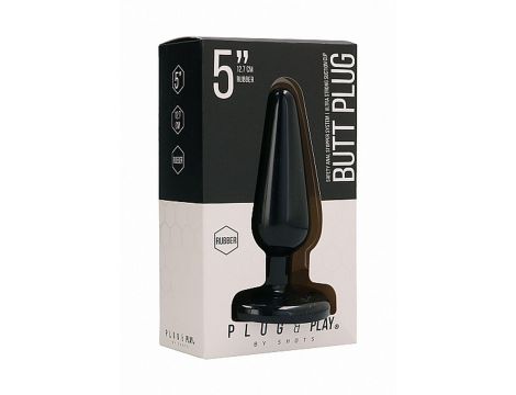 Korek analny Plug & Play Basic 12 cm czarny - 2