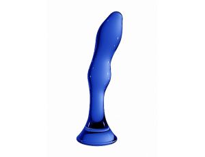 Dildo szklane Gallant Chrystalino niebieskie 18 cm