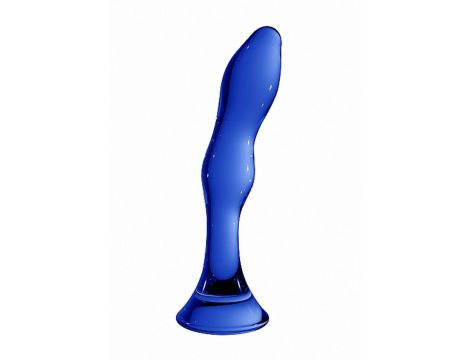 Dildo szklane Gallant Chrystalino niebieskie 18 cm