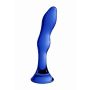 Dildo szklane Gallant Chrystalino niebieskie 18 cm - 2