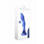 Dildo szklane Gallant Chrystalino niebieskie 18 cm - 3