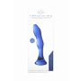 Dildo szklane Gallant Chrystalino niebieskie 18 cm - 4