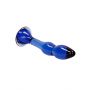 Dildo szklane Gallant Chrystalino niebieskie 18 cm - 7