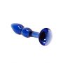 Dildo szklane Gallant Chrystalino niebieskie 18 cm - 8