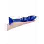 Dildo szklane Gallant Chrystalino niebieskie 18 cm - 10