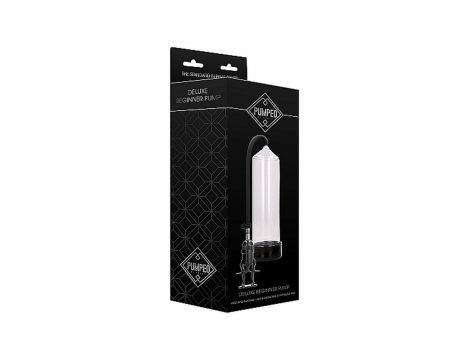Pompka do penisa Pumped Deluxe Beginner transparentna 23 cm - 2