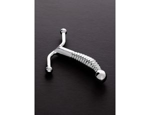 Masażer prostaty prążkowany Steel ze stali nierdzewnej 16 cm