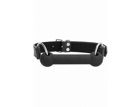 Knebel bitowy silikonowy Ouch czarny 12,5 cm - 4