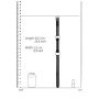 Knebel bitowy silikonowy Ouch czarny 12,5 cm - 4