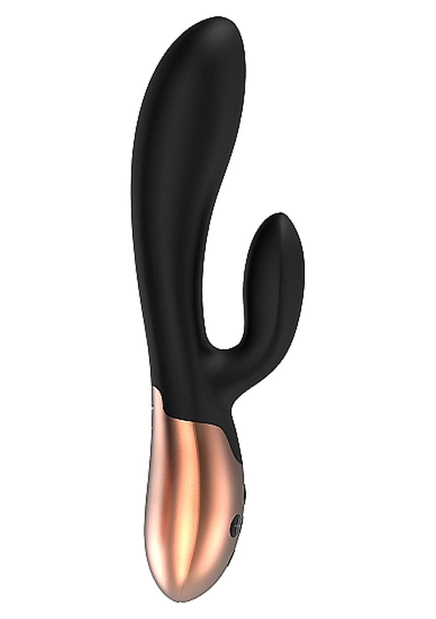heating g-spot vibrator - exquisite - black