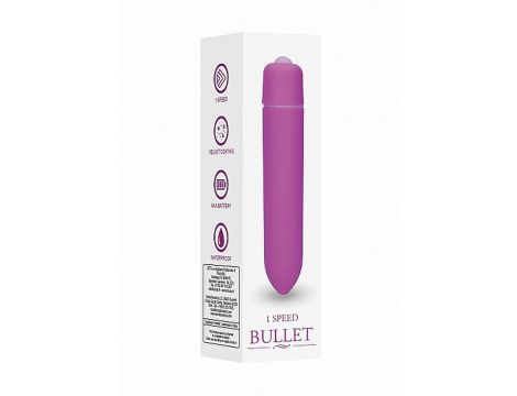 Jednobiegowy wibrator bullet Be Good Tonight fioletowy 9 cm - 2