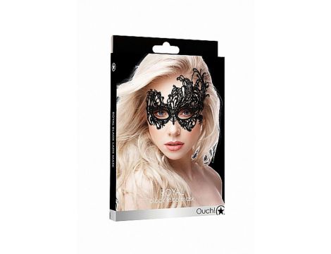 Maska koronkowa Ouch Royal Black czarna - 2