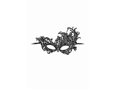 Maska koronkowa Ouch Royal Black czarna - 3
