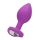 Korek analny Diamond Heart Ouch! fioletowy