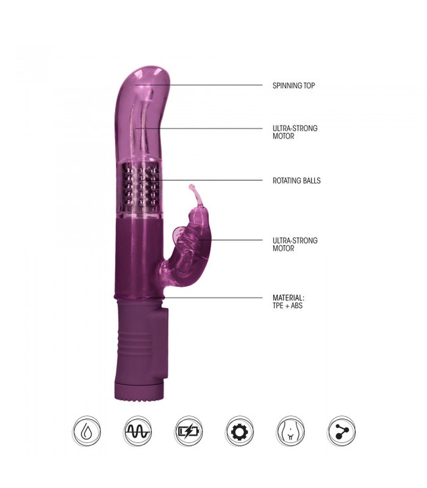 rotating butterfly - purple