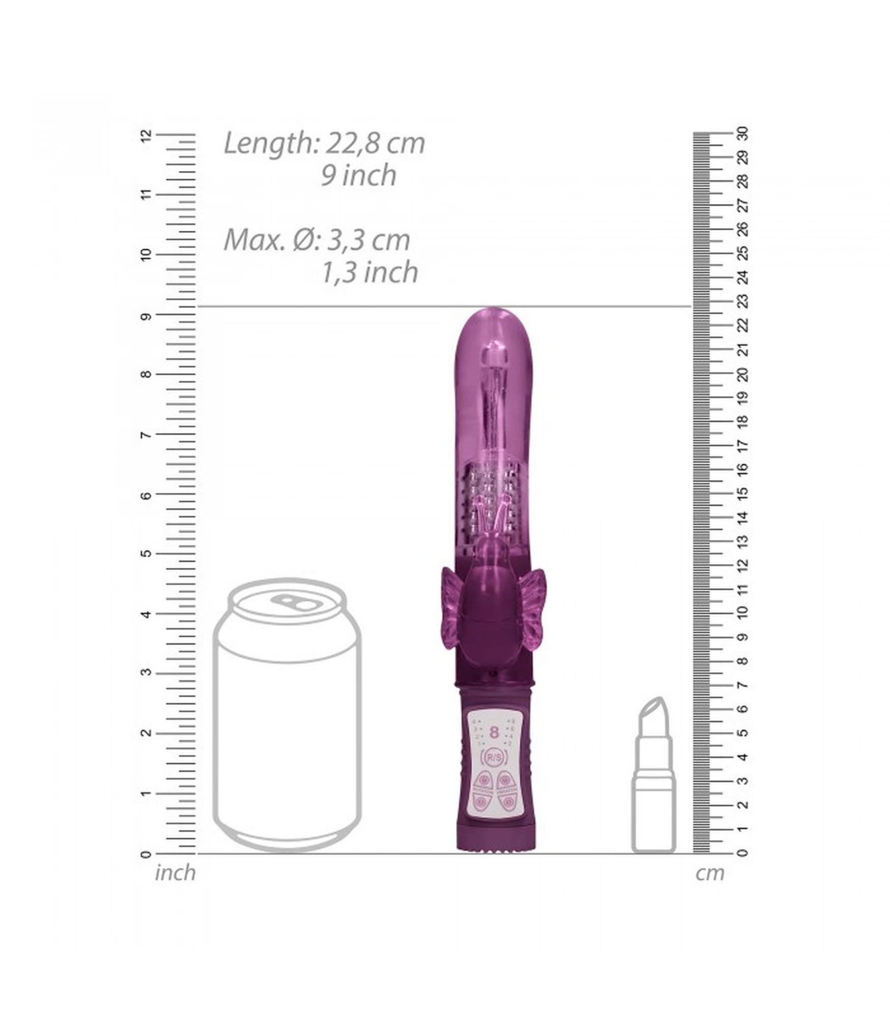 rotating butterfly - purple