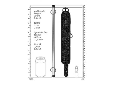 Rozpórka na kostki Ouch! czarna metalowa 40 cm - 4