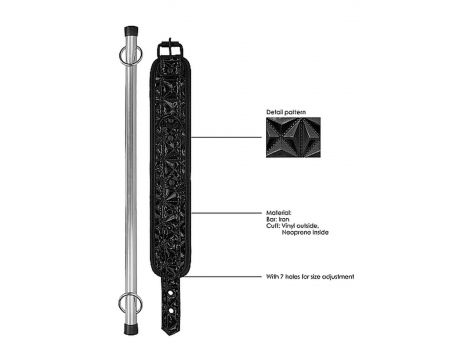 Rozpórka na kostki Ouch! czarna metalowa 40 cm - 11