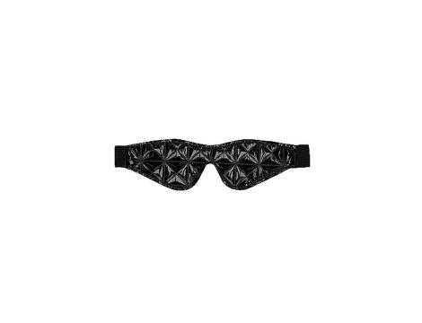 Maska na oczy luksusowa Ouch! czarna 19,5 cm - 2