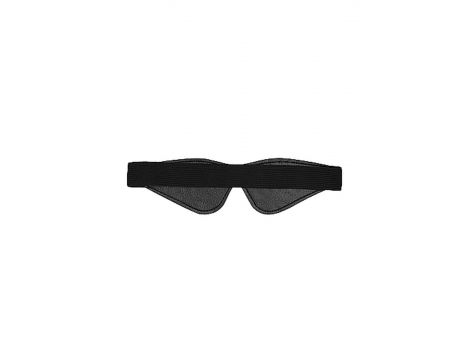 Maska na oczy luksusowa Ouch! czarna 19,5 cm - 5