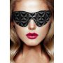 Maska na oczy luksusowa Ouch! czarna 19,5 cm - 2