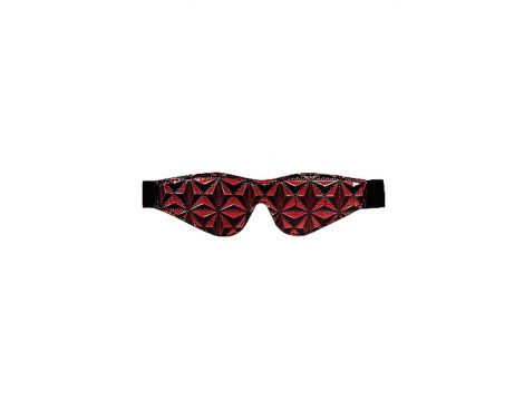 Luksusowa maska na oczy Ouch burgundowa 19,5 cm - 2