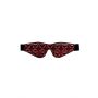 Luksusowa maska na oczy Ouch burgundowa 19,5 cm - 3