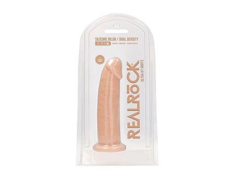 Dildo silikonowe RealRock bez jąder 22,8 cm cieliste - 2