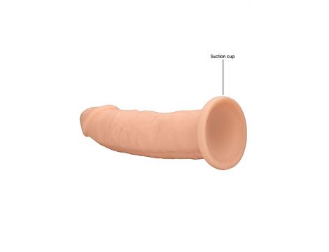 Dildo silikonowe RealRock bez jąder 22,8 cm cieliste - 6