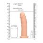 Dildo silikonowe RealRock bez jąder 22,8 cm cieliste - 9