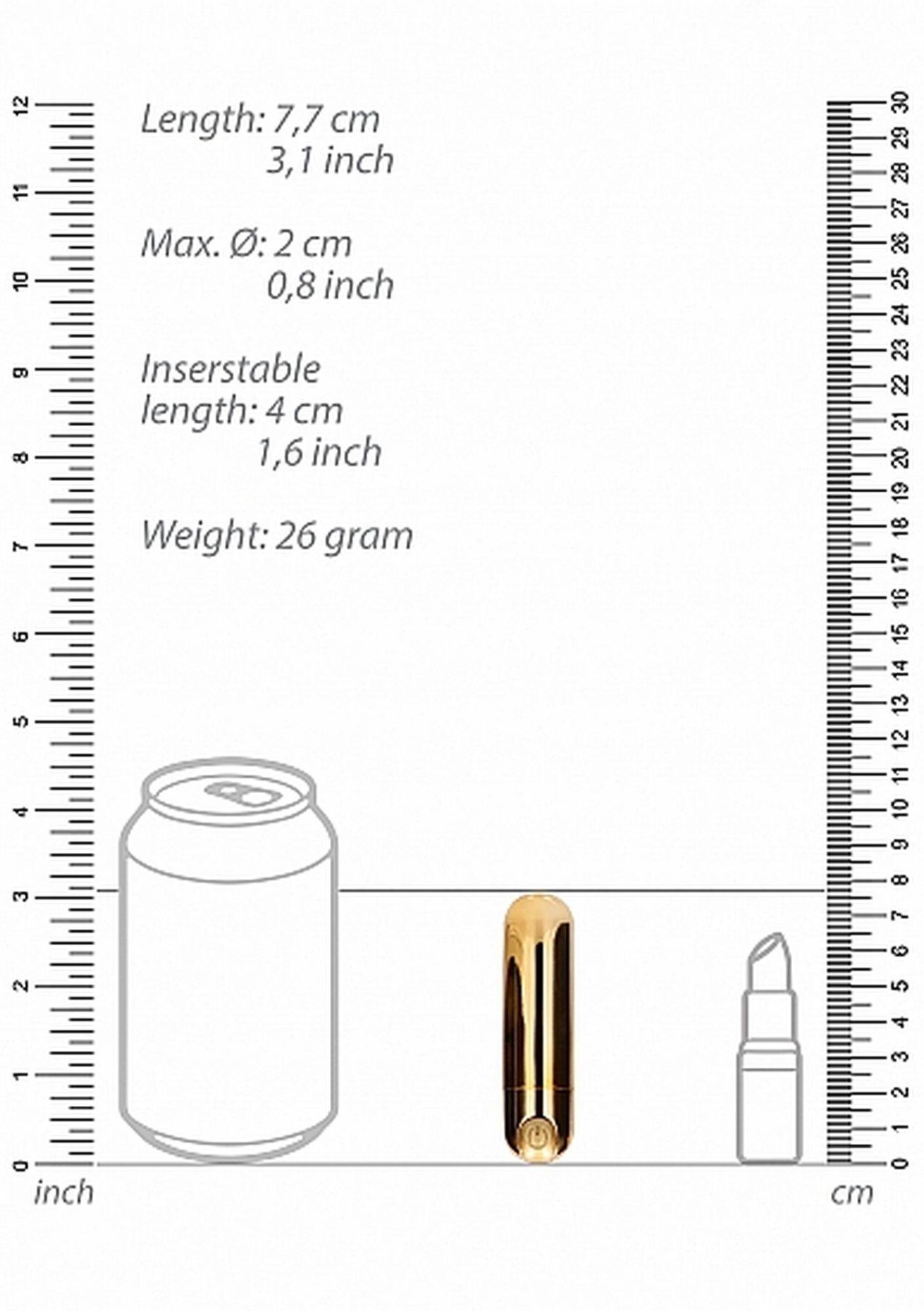 10 speed rechargeable bullet - gold