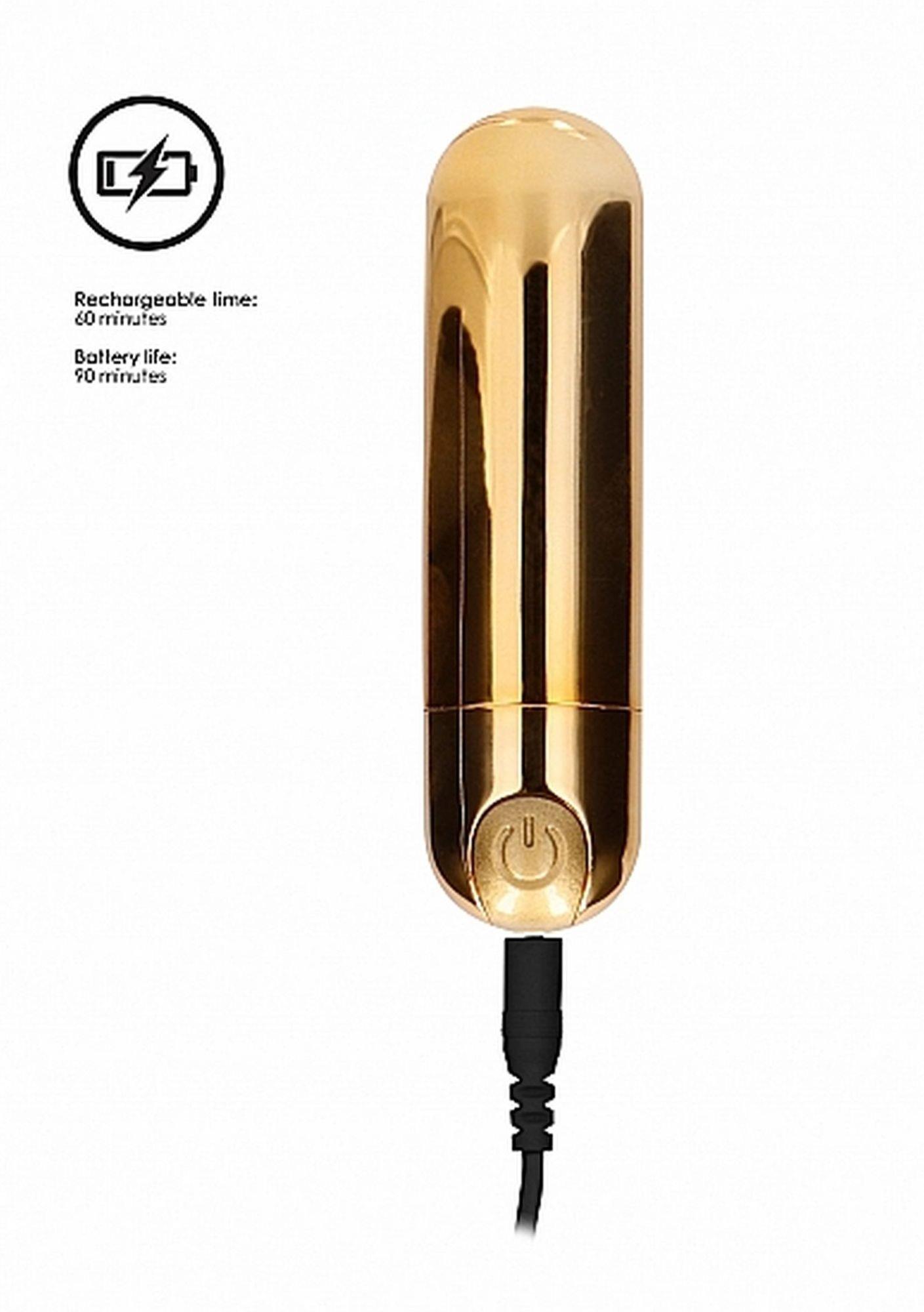 10 speed rechargeable bullet - gold