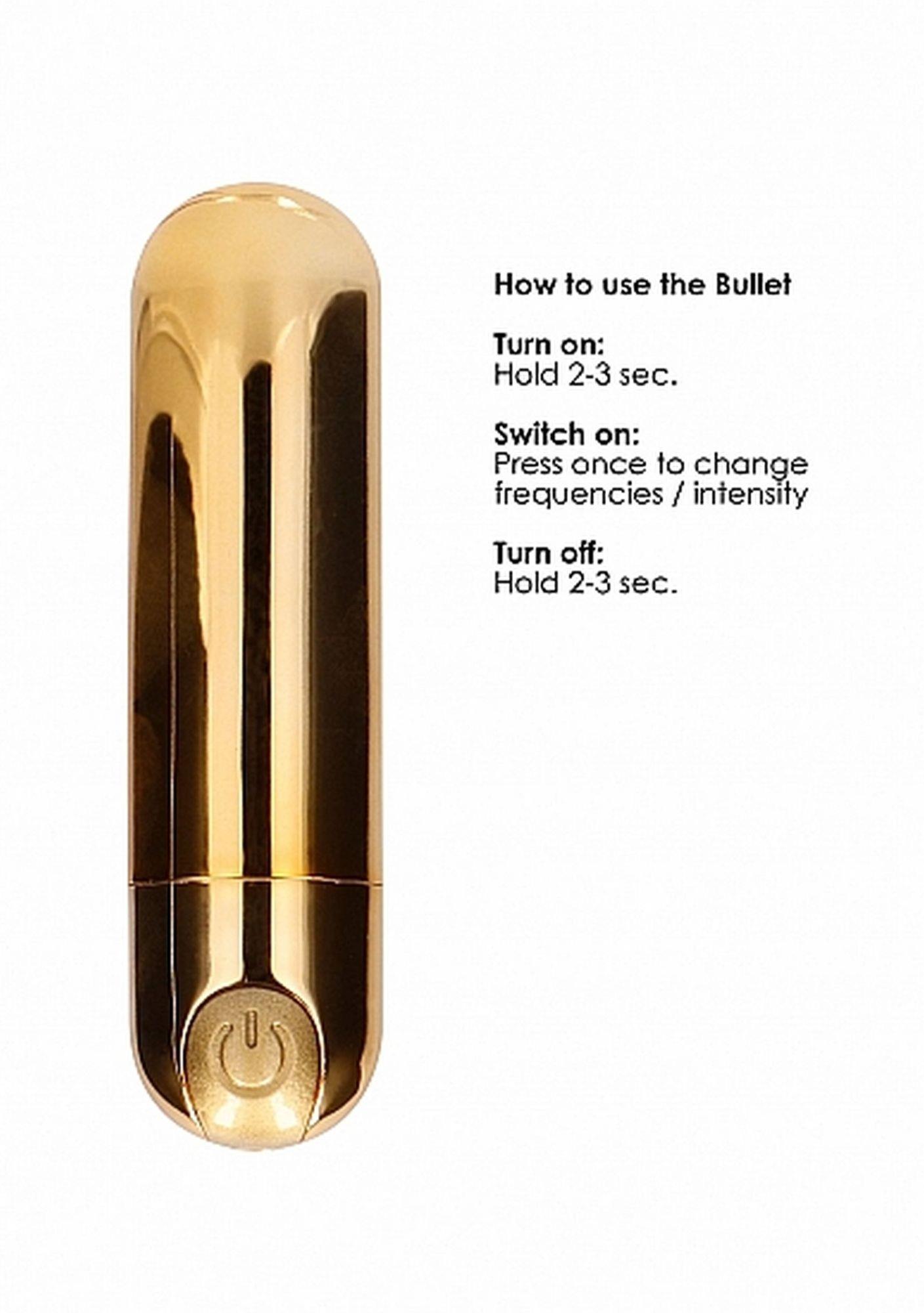 10 speed rechargeable bullet - gold
