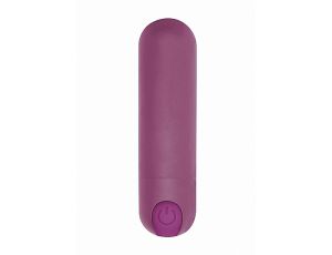 Mini wibrator pociskowy 10 prędkości Be Good Tonight fioletowy USB 8cm