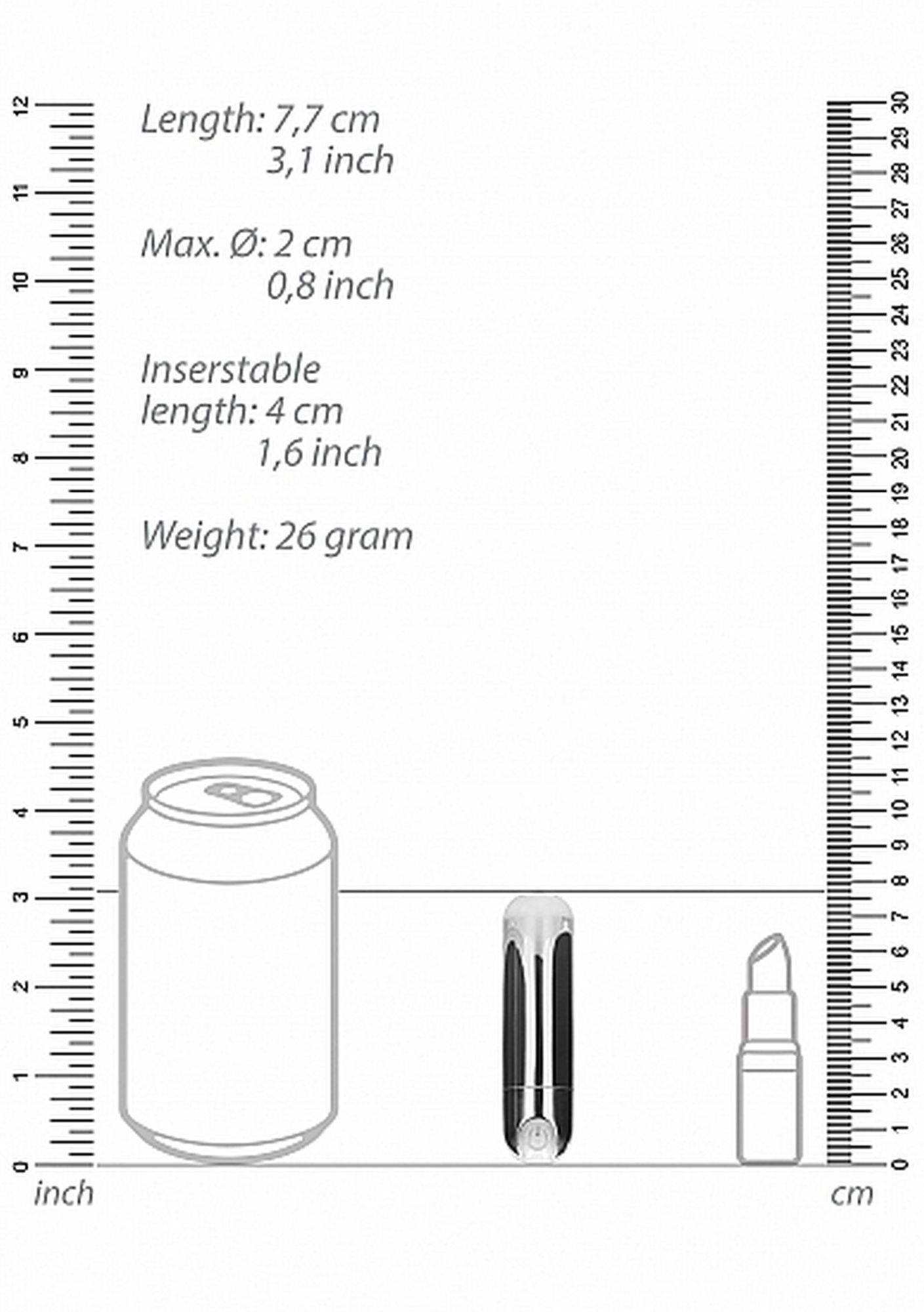 10 speed rechargeable bullet - silver