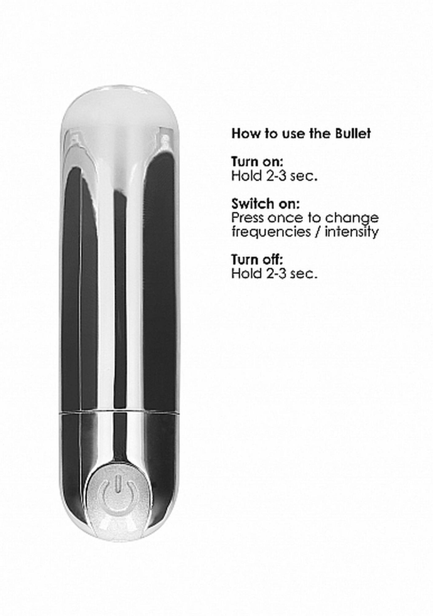 10 speed rechargeable bullet - silver