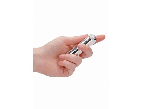 Mini wibrator pociskowy 10 prędkości USB srebrny Be Good Tonight - 6