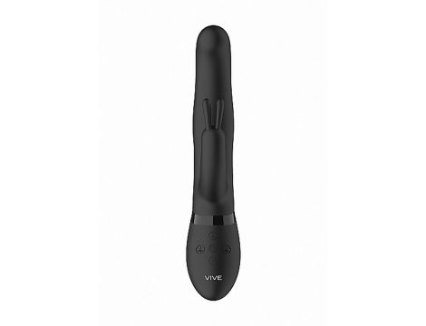 Wibrator króliczek Vive Izara z obrotowymi kulkami czarny USB - 11