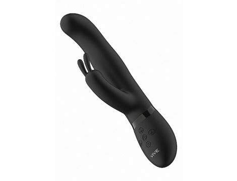 Wibrator króliczek Vive Izara z obrotowymi kulkami czarny USB - 13