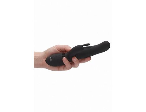 Wibrator króliczek Vive Izara z obrotowymi kulkami czarny USB - 14
