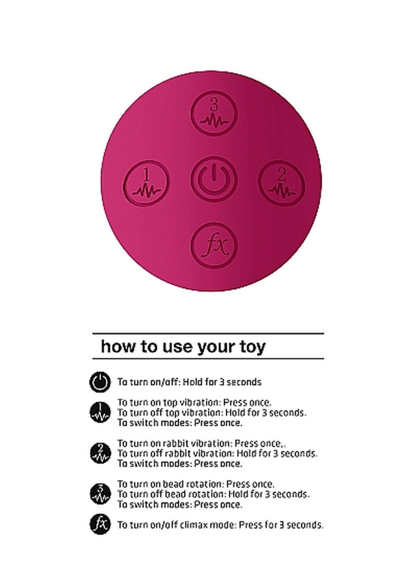 izara - rotating beads rabbit - pink