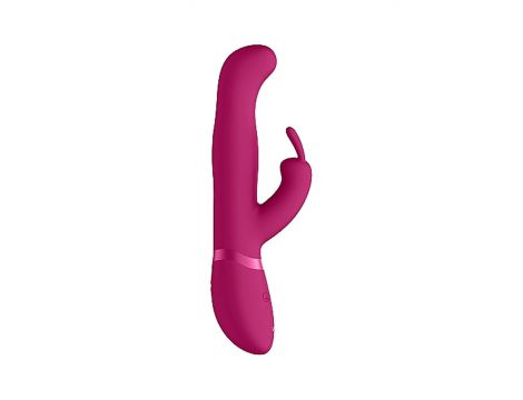 Wibrator króliczek Vive Izara z obrotowymi kulkami różowy USB - 12