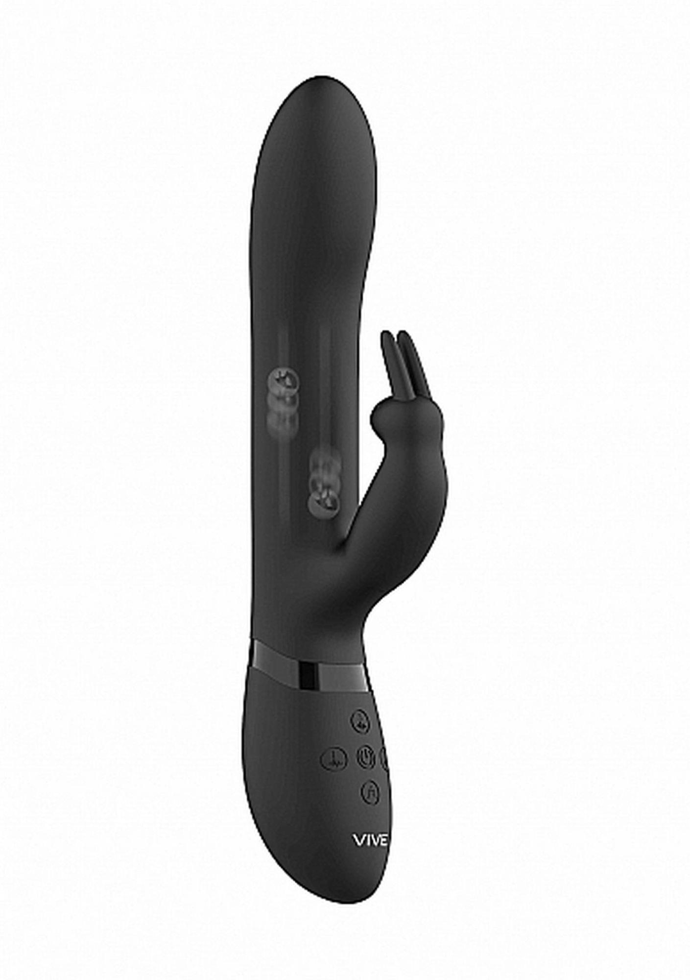 amoris - stimulating beads rabbit - black