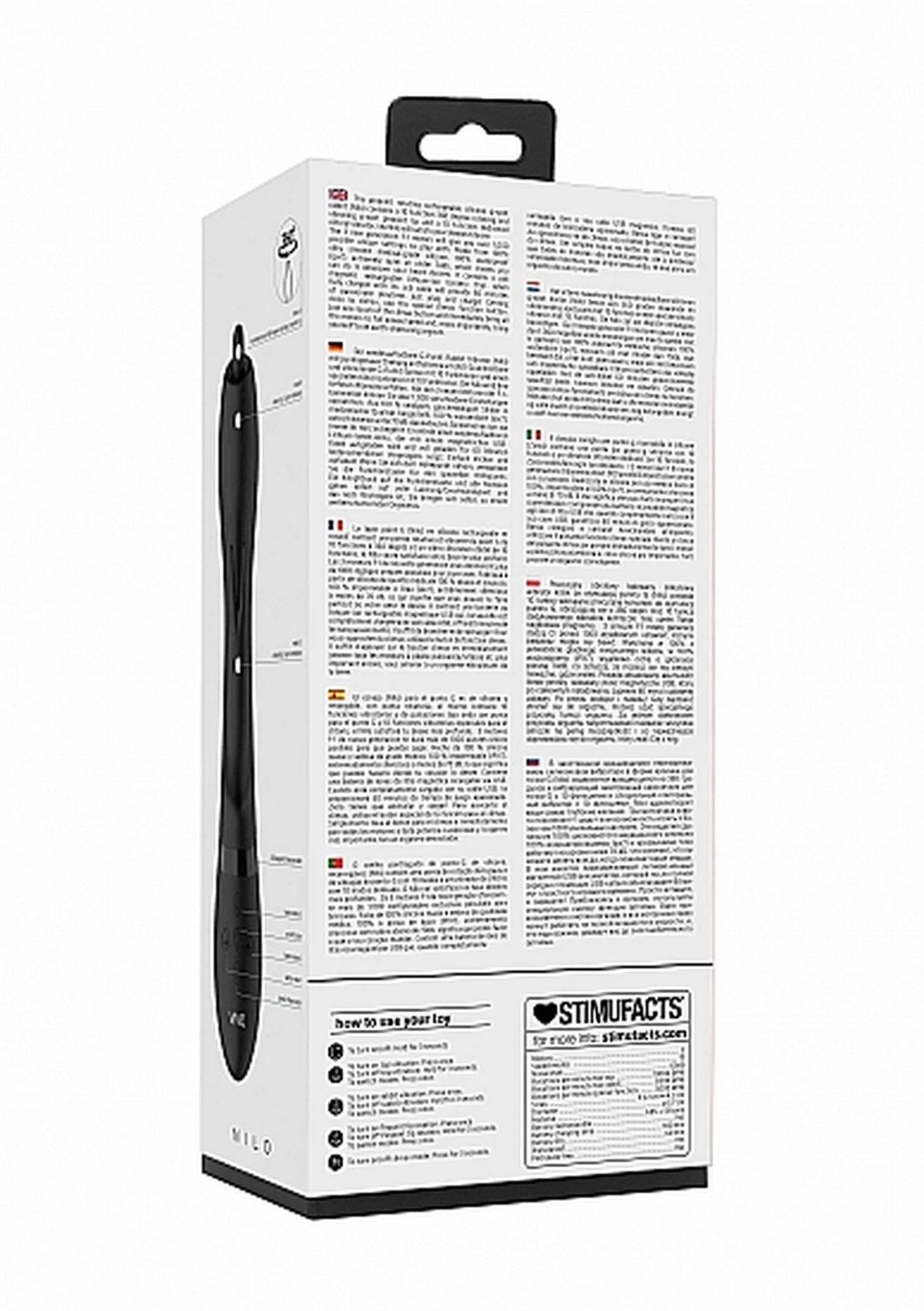 nilo - pinpoint rotating g-spot rabbit - black